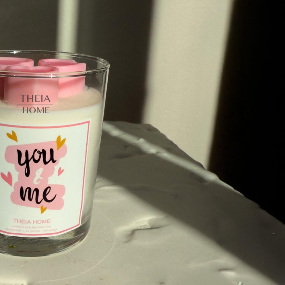 You & Me Cam Bardak Soya Mum Mantar Kapak