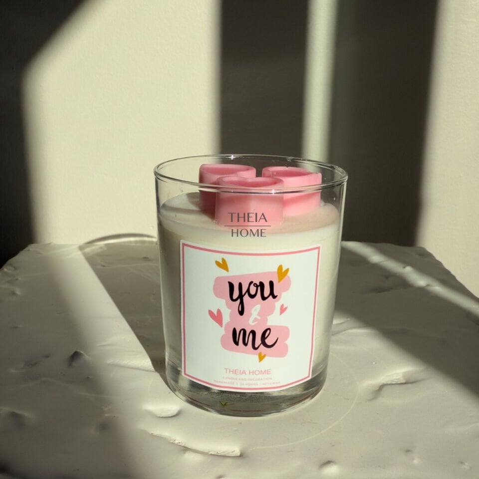 You & Me Cam Bardak Soya Mum Mantar Kapak