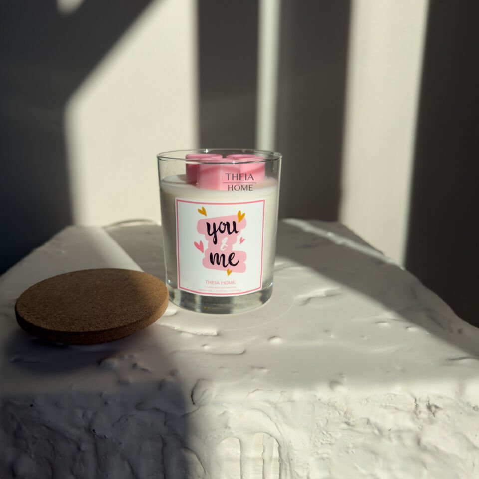 You & Me Cam Bardak Soya Mum Mantar Kapak